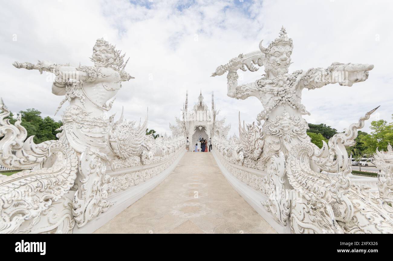 White Temple Chiang Rai Thailand, Wat Rong Khun Stock Photo - Alamy
