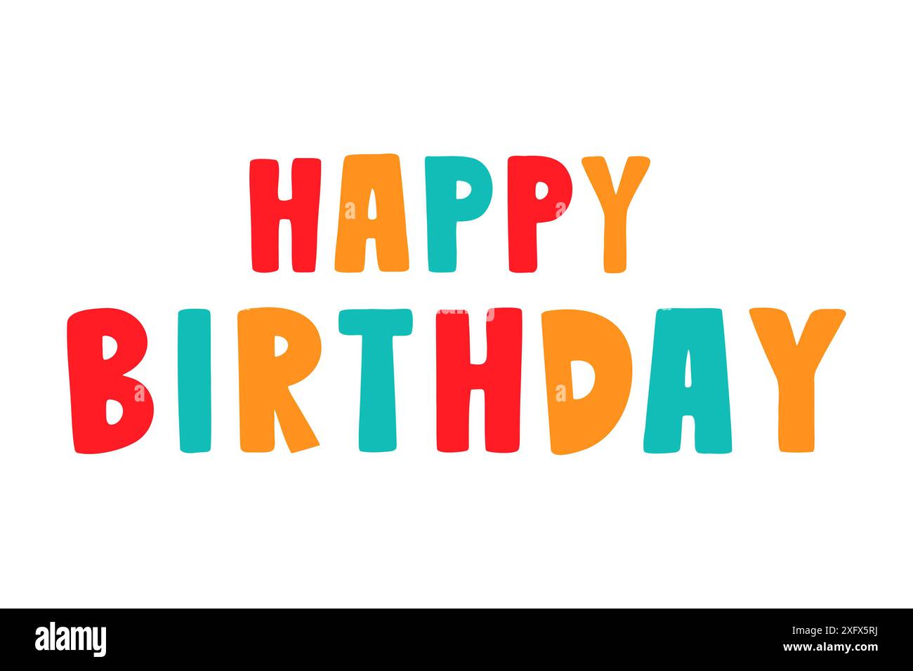 Happy Birthday typography text, design for greeting cards and poster ...