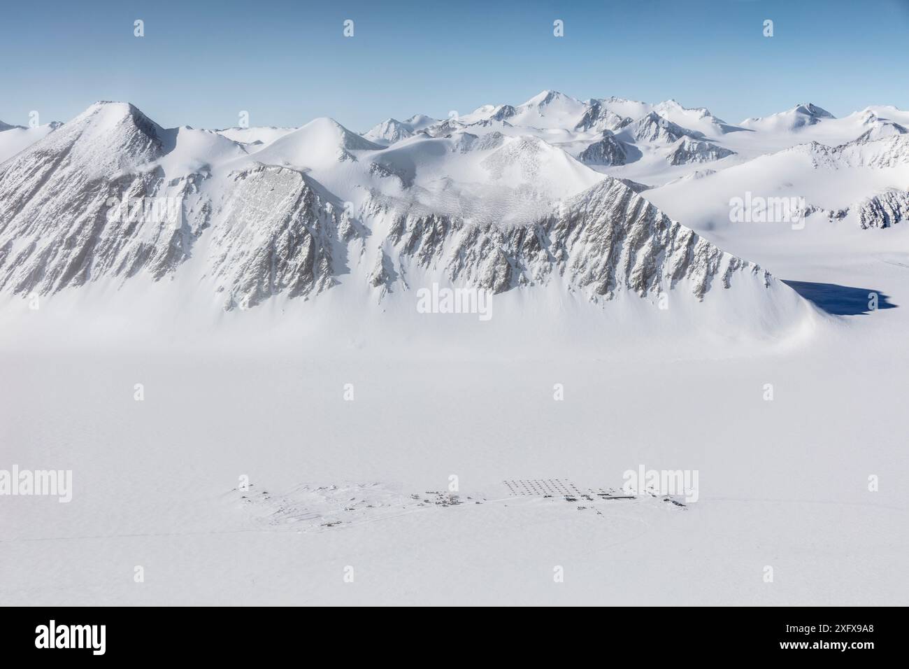 Union Glacier camp, aerial view of camp, Antarctica Stock Photo - Alamy