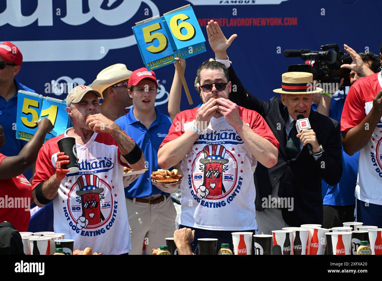 july 4 hot dog consumption graphic