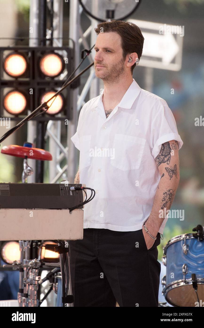 Mikey Freedom Hart, Bleachers on stage for NBC Today Show Citi Concert