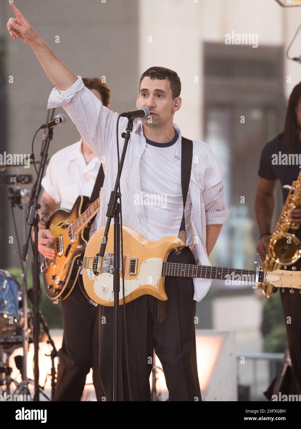 Jack Antonoff, Bleachers on stage for NBC Today Show Citi Concert