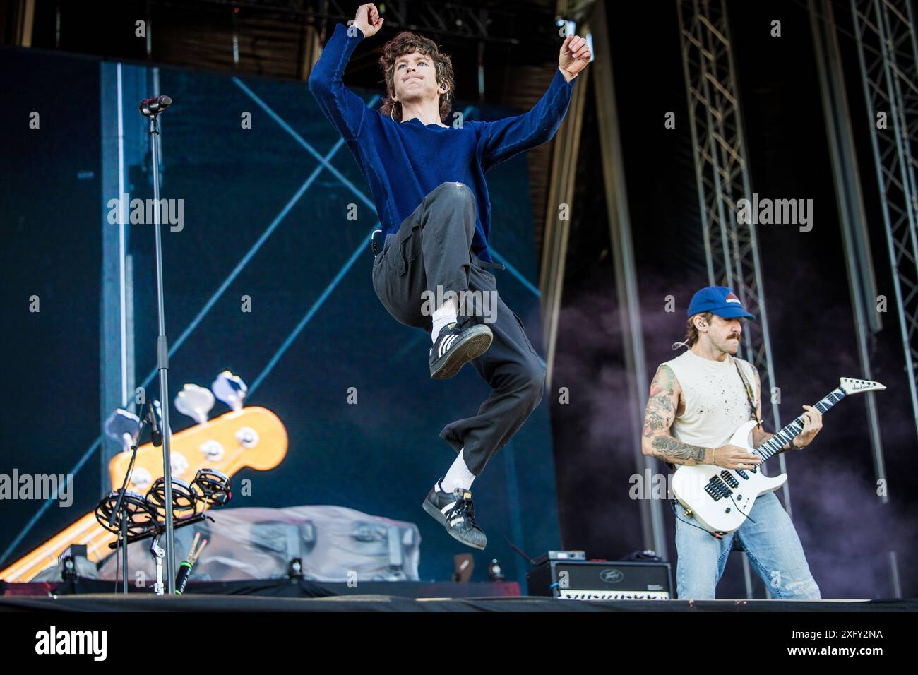 Brendan Yates of Turnstile at Tons of Rock Festival in Norway in June 2024 Stock Photo