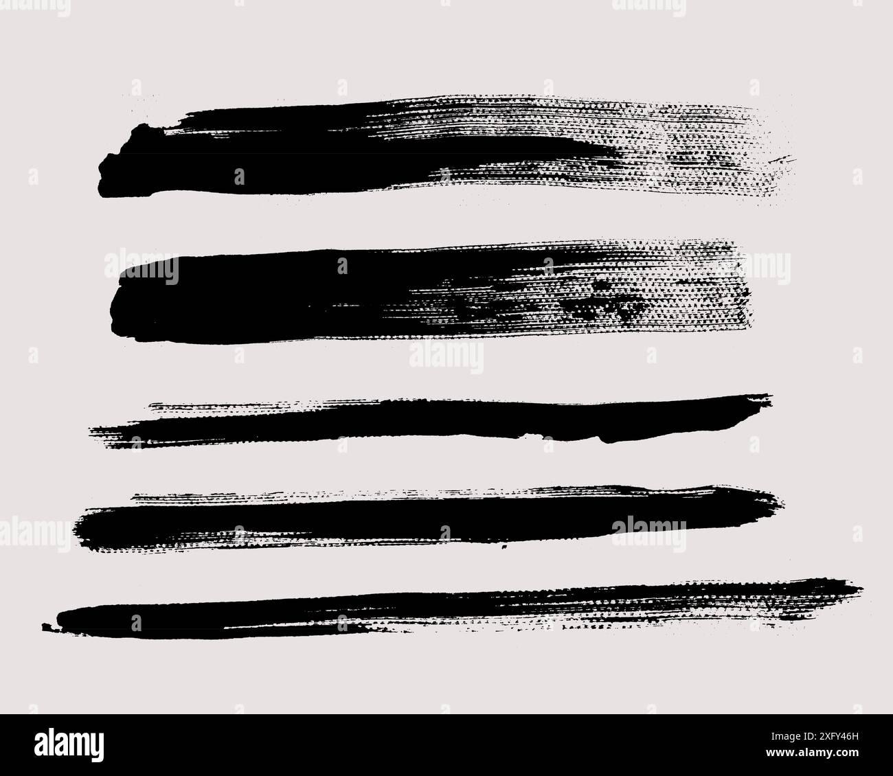 Brush strokes vector. Set of text boxes Stock Vector Image & Art - Alamy