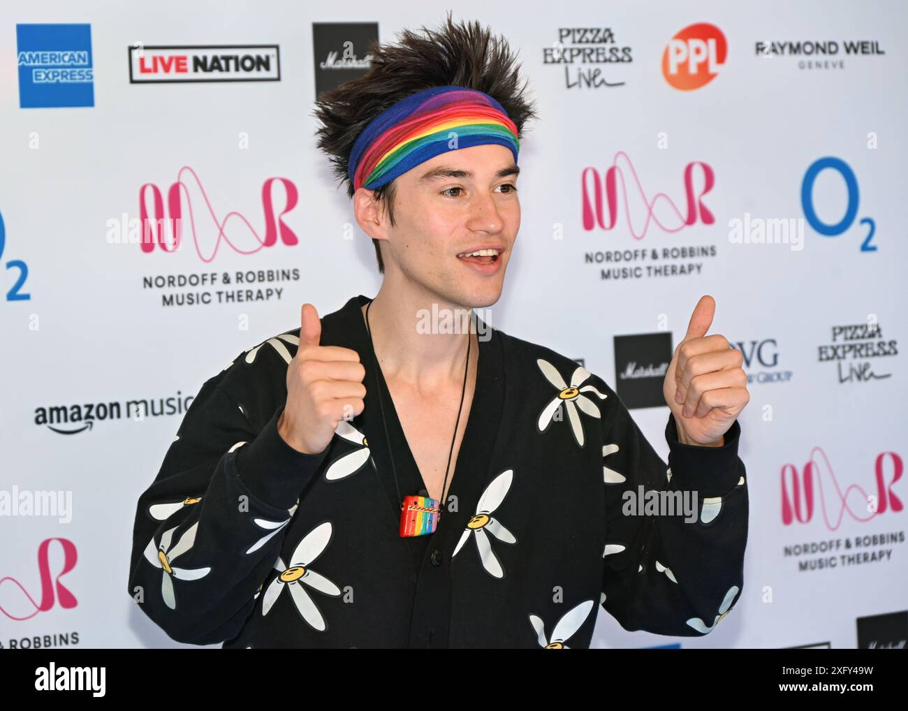 LONDON, ENGLAND 5th July 2024 Jacob Collier attends the Nordoff and