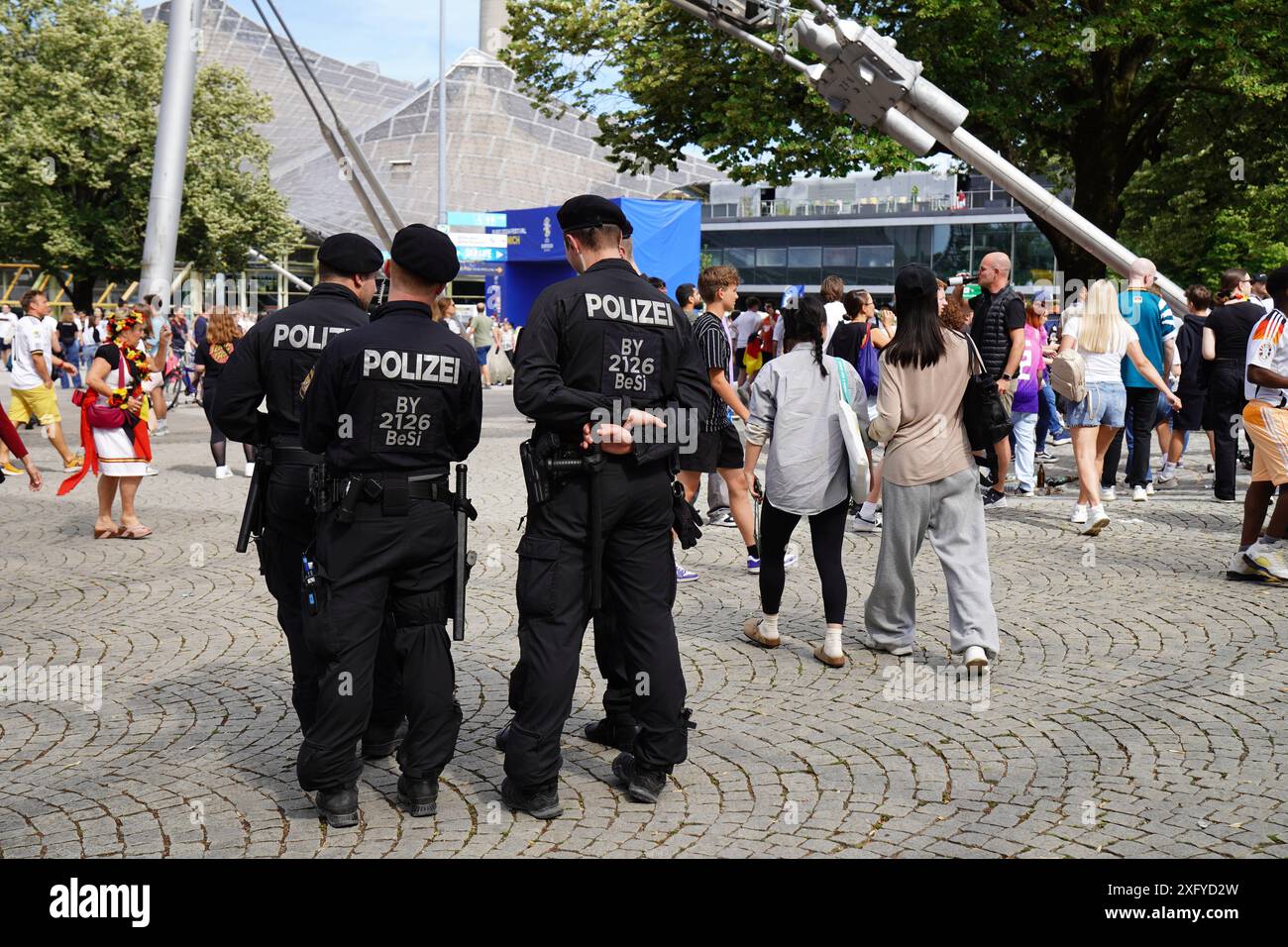 Munich, Bavaria, Germany July 5, 2024 Public viewing in the fan zone