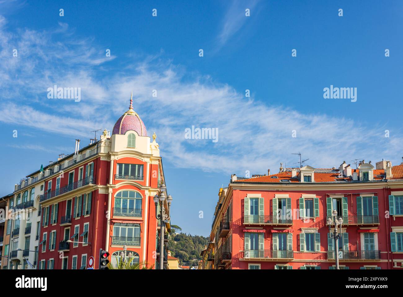 Iconic landmarks of Nice, France, Cote d'Azur, French Riviera Stock ...