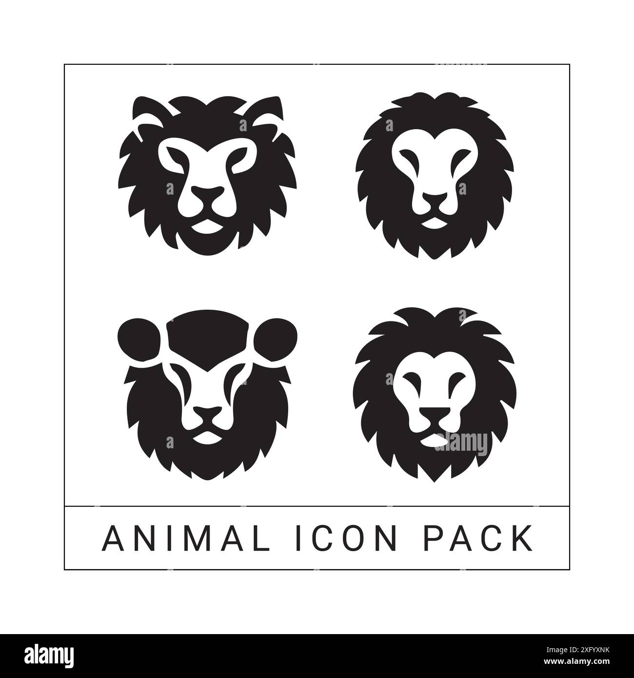 Animal Icon Pack With Vector Files Stock Vector Image & Art - Alamy