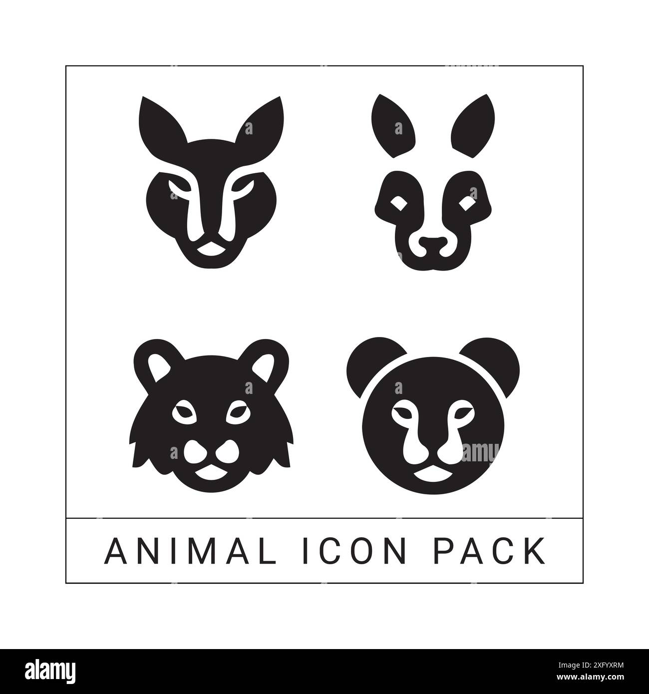Animal Icon Pack With Vector Files Stock Vector Image & Art - Alamy