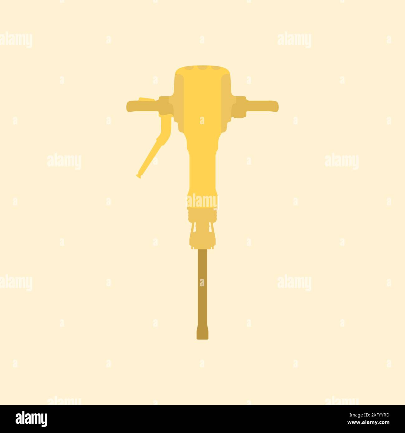 Electric tool on construction site vector. Construction tools vector icon. Power tool. Stock Vector