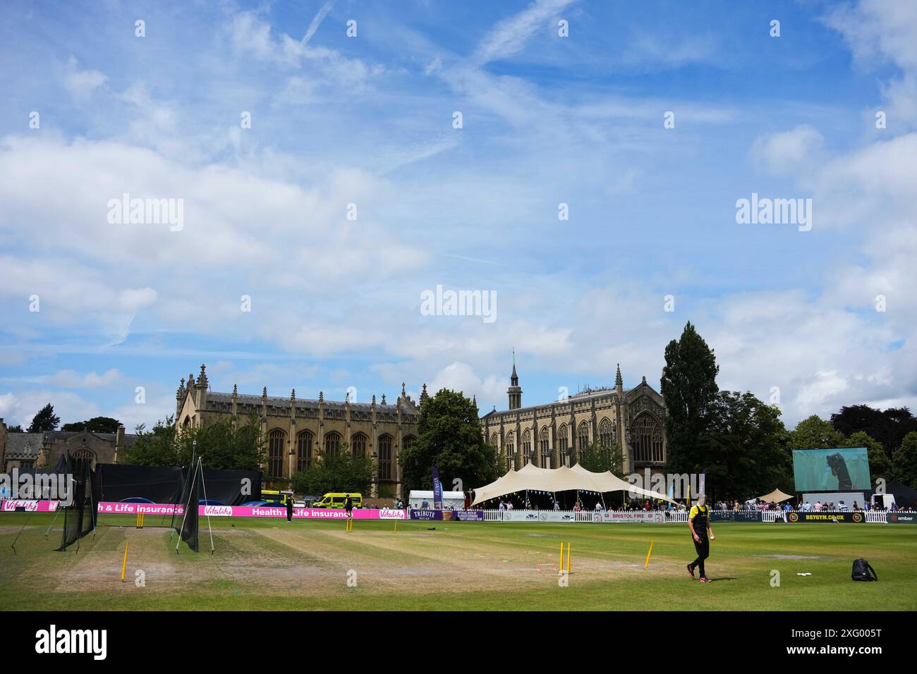 Cheltenham, UK, 5 July 2024. A general view during the Vitality Blast match between Gloucestershire and Kent Spitfires. Credit: Robbie Stephenson/Gloucestershire Cricket/Alamy Live News Stock Photo