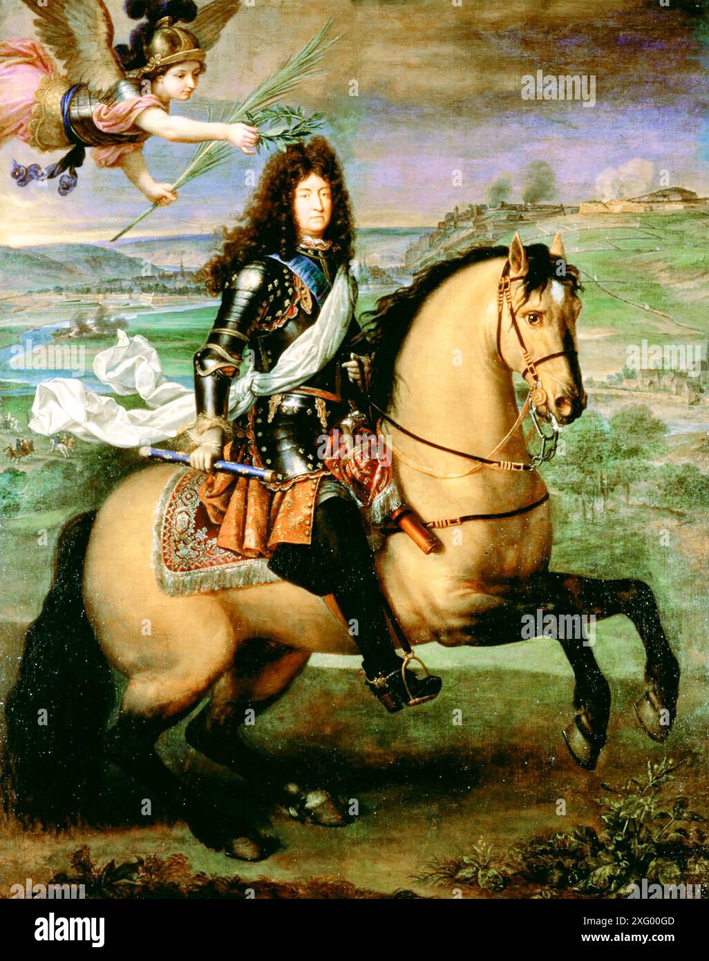 LOUIS XIV (1638-1715) at the Siege of Namur in 1692 Stock Photo
