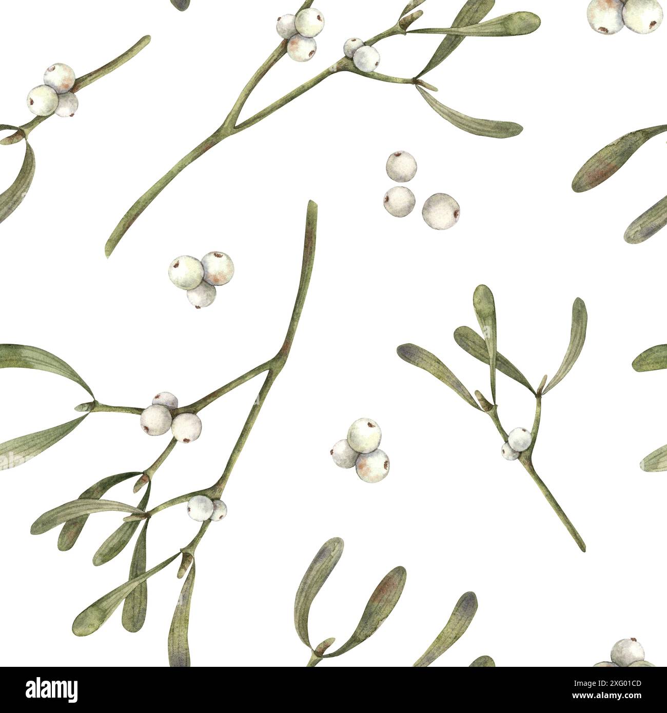 Mistletoe pattern hi-res stock photography and images - Alamy