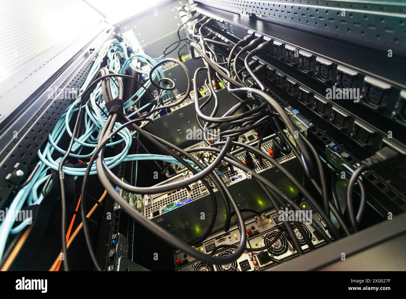 server computer should be high performance, stable, able to serve a large number of users. Stock Photo