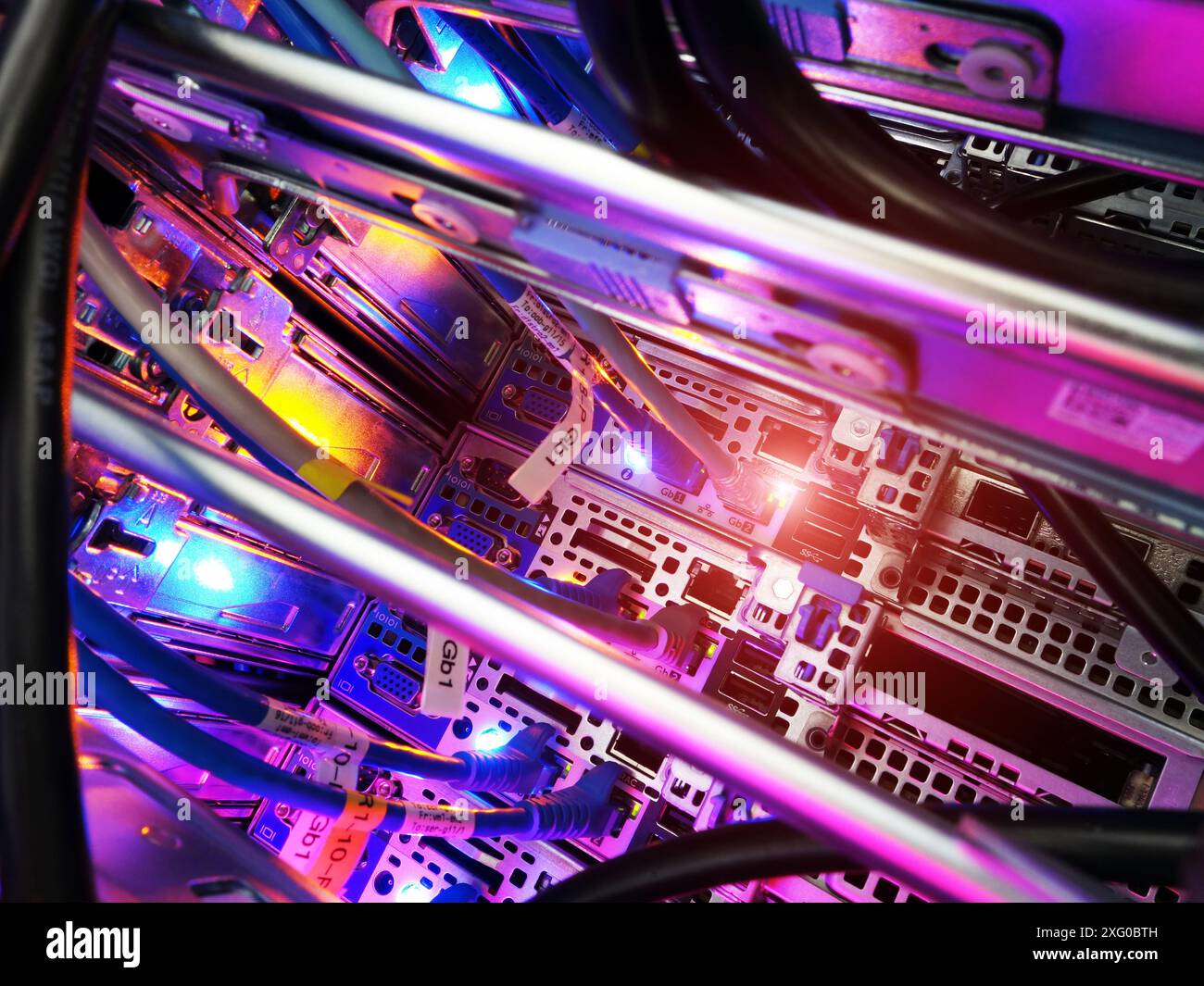 server computer should be high performance, stable, able to serve a large number of users. Stock Photo