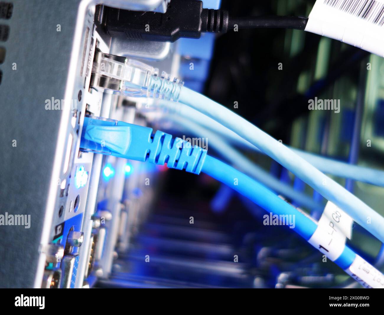 server computer should be high performance, stable, able to serve a large number of users. Stock Photo