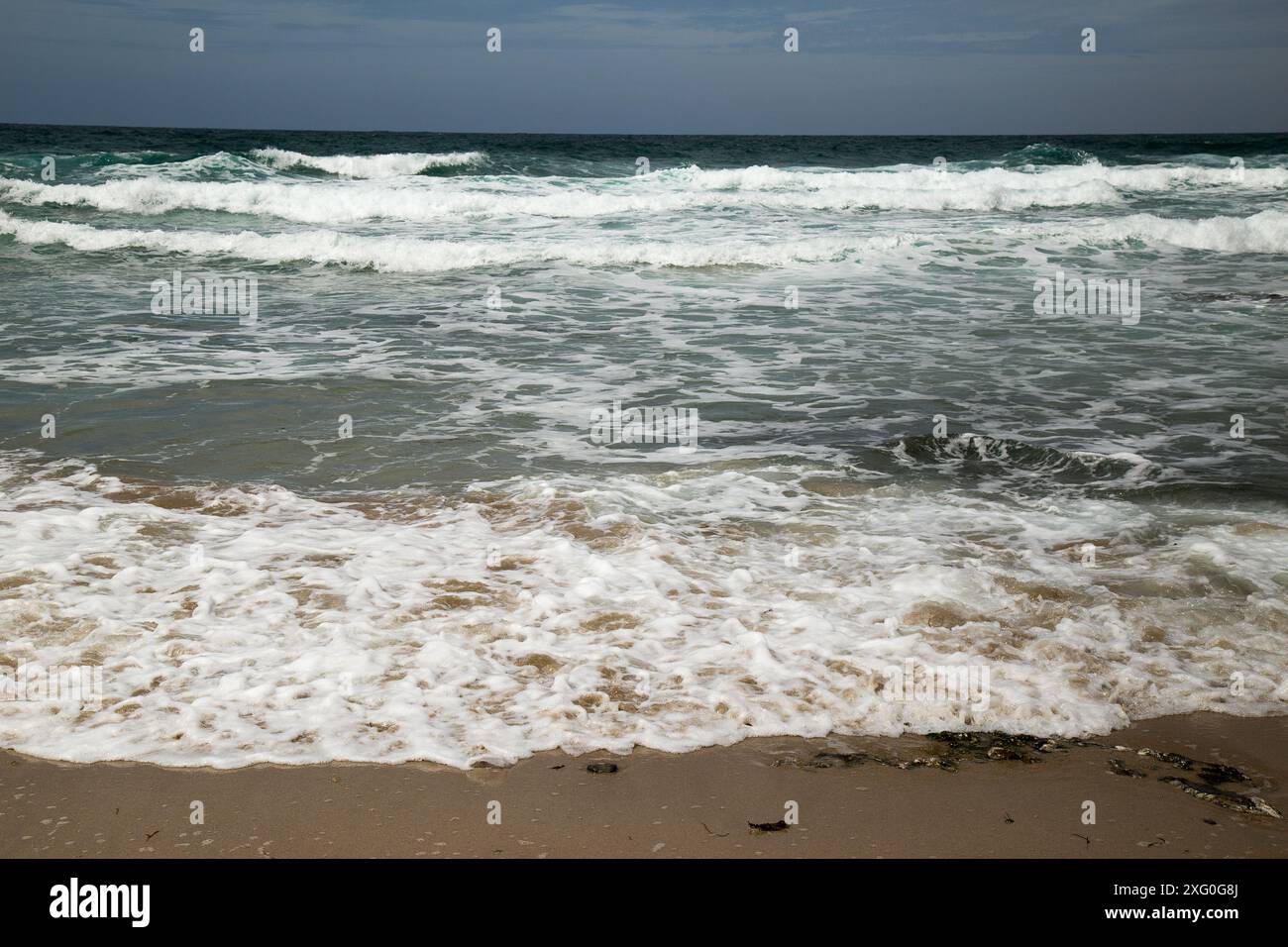 Chapel Porth Bay Stock Photo