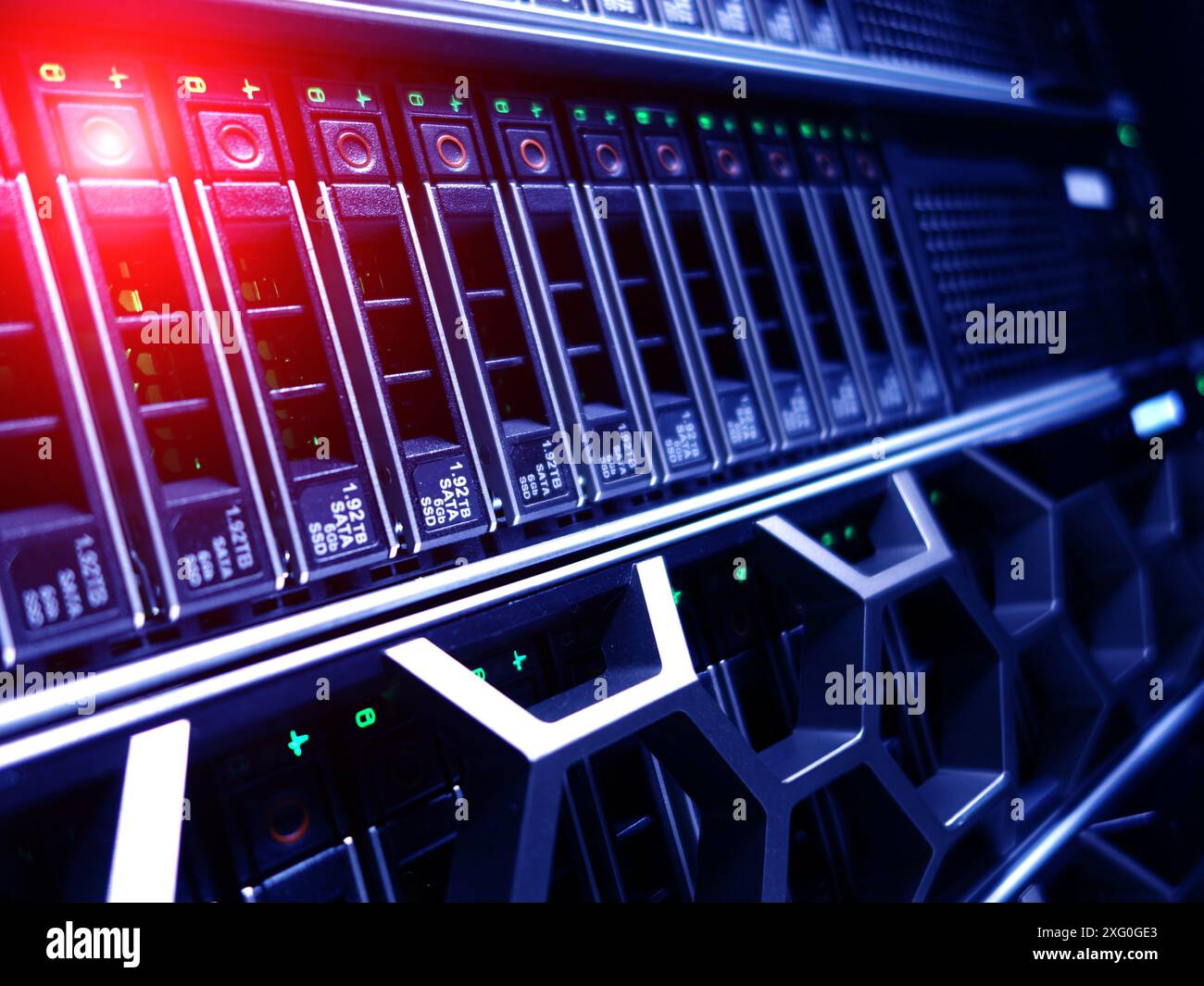 server computer should be high performance, stable, able to serve a large number of users. Stock Photo