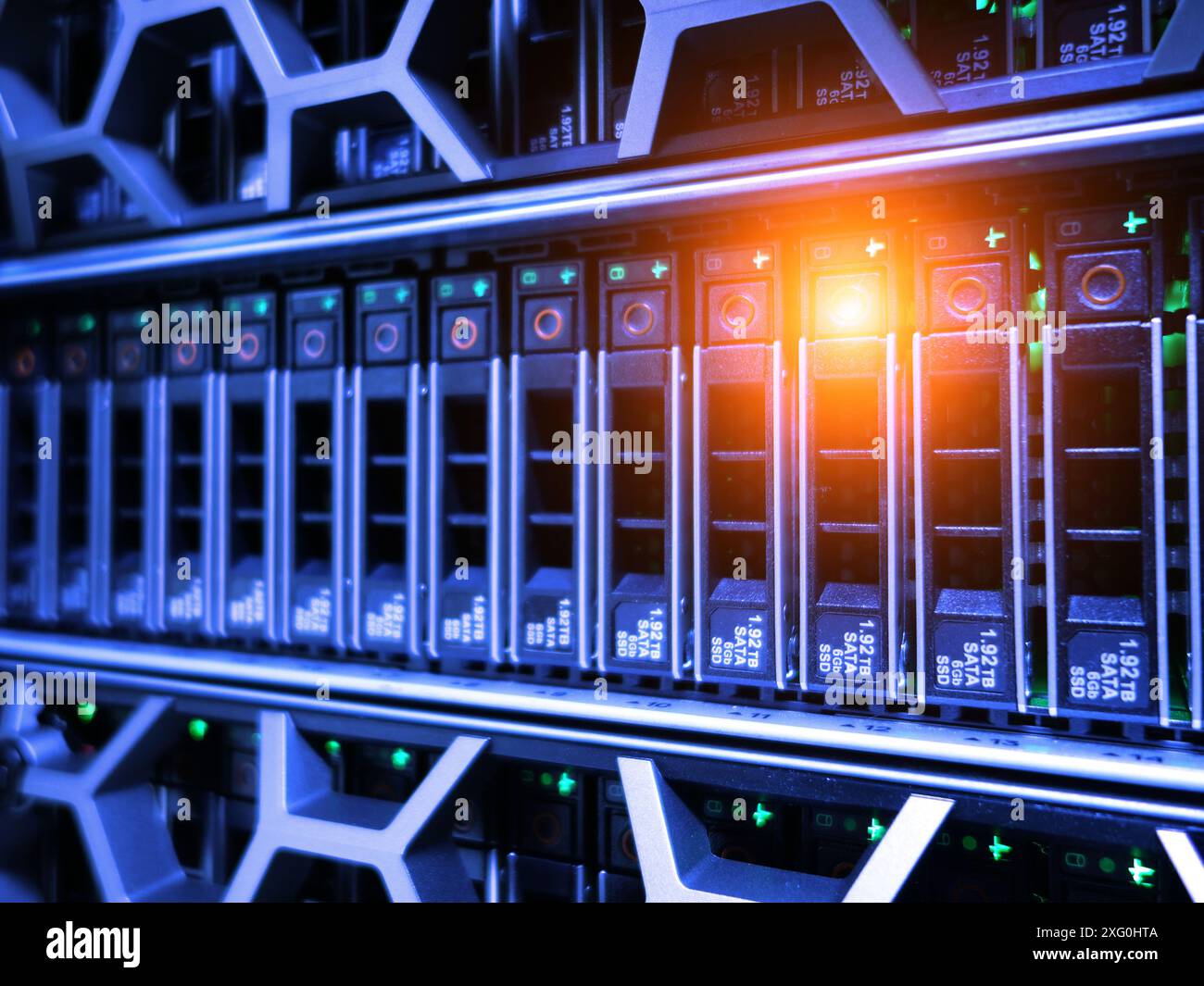 server computer should be high performance, stable, able to serve a large number of users. Stock Photo