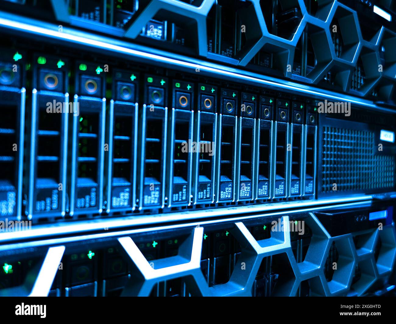 server computer should be high performance, stable, able to serve a large number of users. Stock Photo