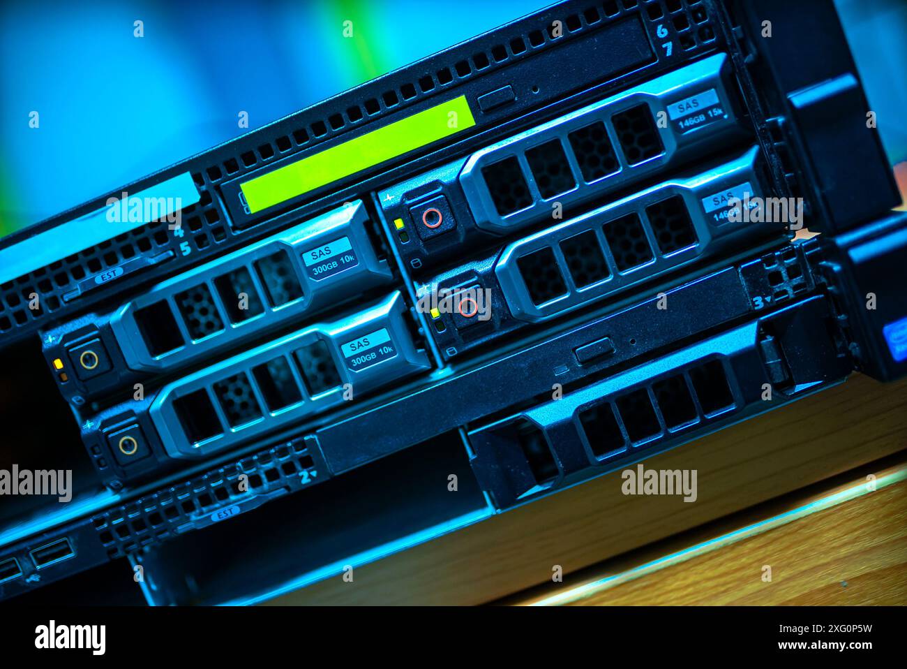 server computer should be high performance, stable, able to serve a large number of users. Stock Photo