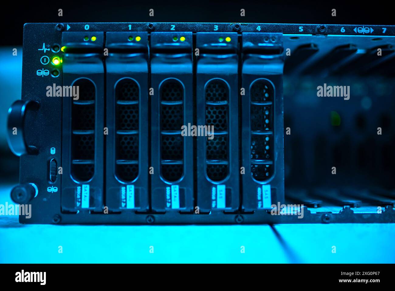 server computer should be high performance, stable, able to serve a large number of users. Stock Photo