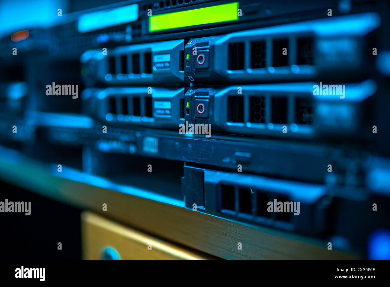 server computer should be high performance, stable, able to serve a large number of users. Stock Photo