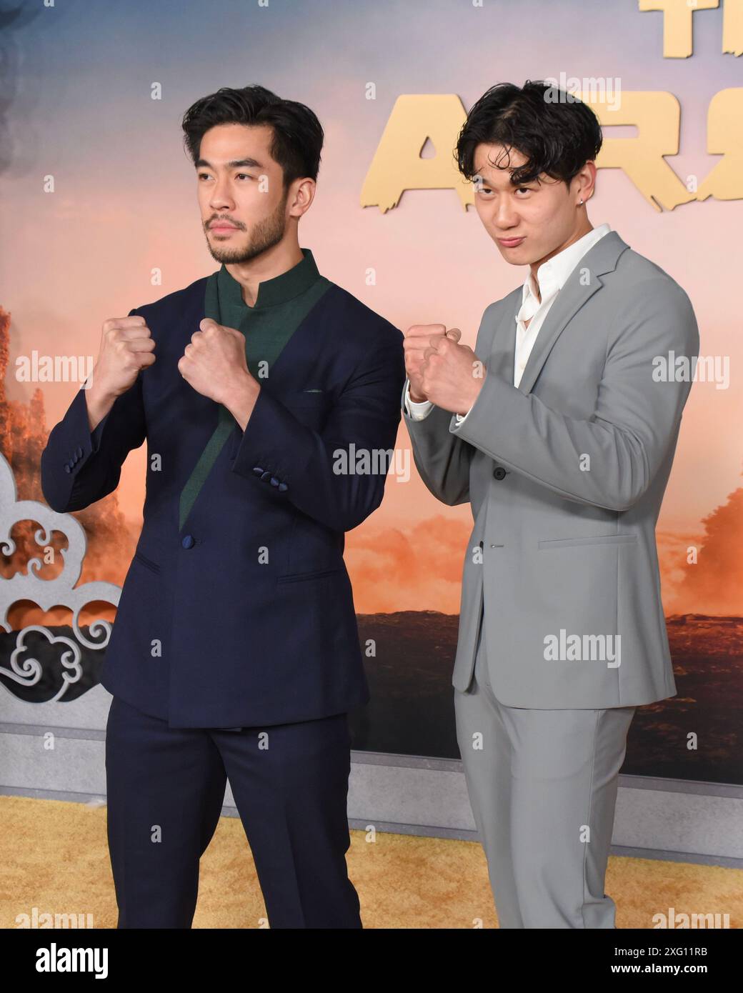 Hollywood, CA USA - February 15, 2024: Justin Chien, Sam Song Li ...