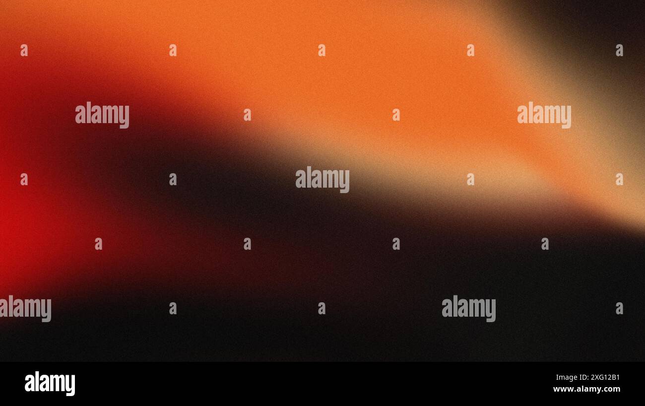 Orange black colors gradient background, grainy texture effect, web banner design Stock Photo