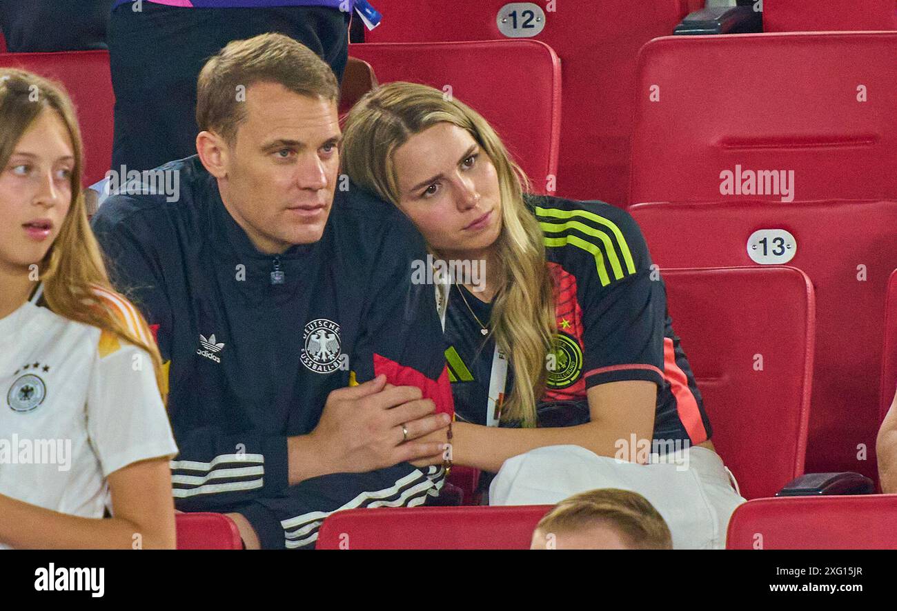 Anika Bissel, wife of Manuel Neuer, in the quarter final match GERMANY