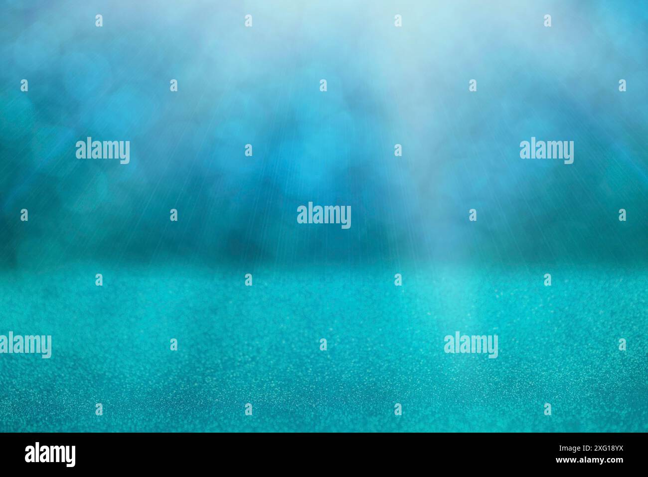 Blue bokeh background for christmas, defocused round lights and ...
