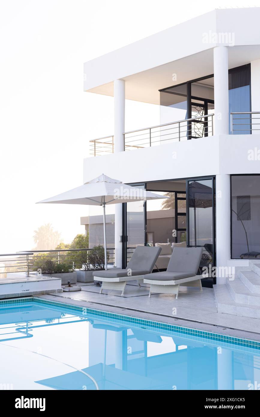 Modern luxury house with pool and sun loungers, perfect vacation ... - Off The Grid Luxury Vacation Rentals With Pool Table