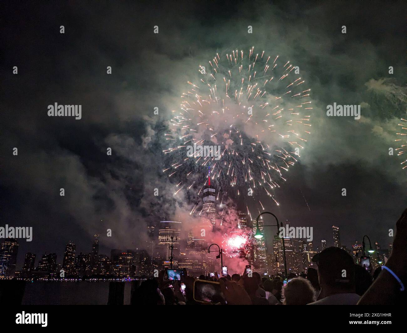 The Macys fireworks of the 4th of July (2024) view from the Exchange
