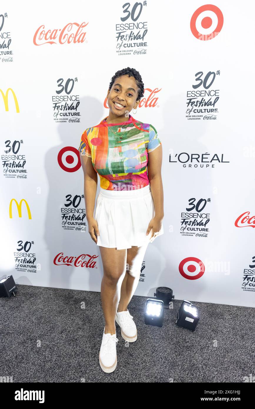 New Orleans, United States. 05th July, 2024. Actress Laila Pruitt of the tv show BMF (Black