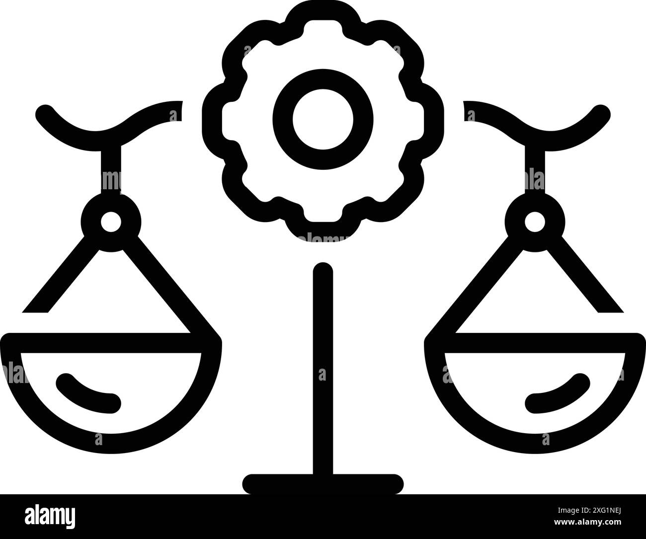 Ethic balance icon in Black and White Stock Photos & Images - Alamy