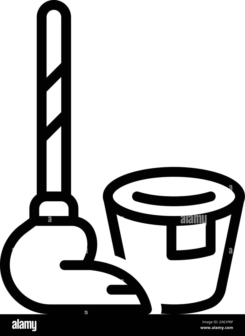 Icon for mop, mopping Stock Vector