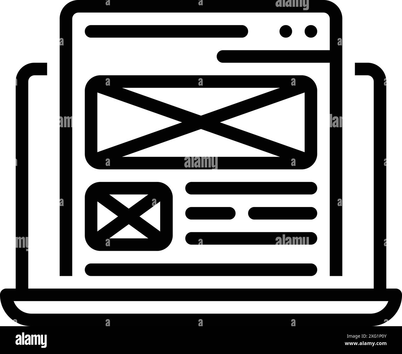 Programming layout Stock Vector Images - Alamy