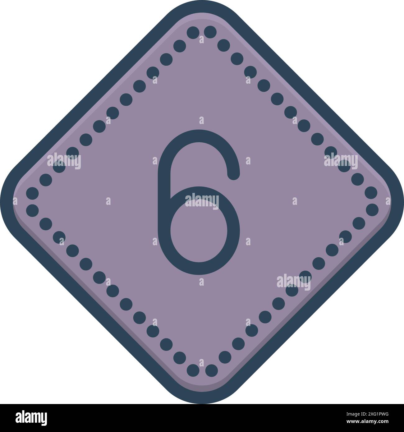 Sign number logo six icon Stock Vector Images - Alamy
