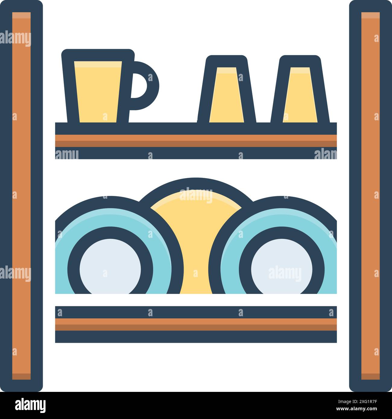Dish display Stock Vector Images - Alamy