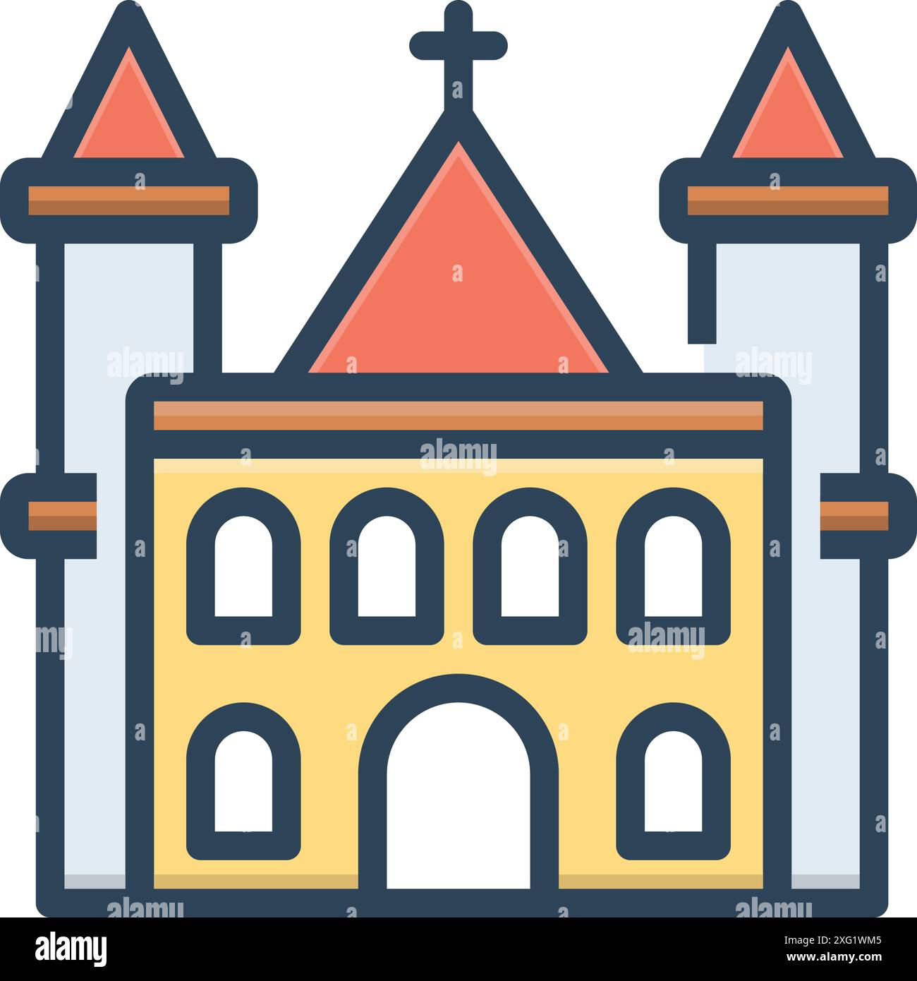 Icon for parish,church Stock Vector