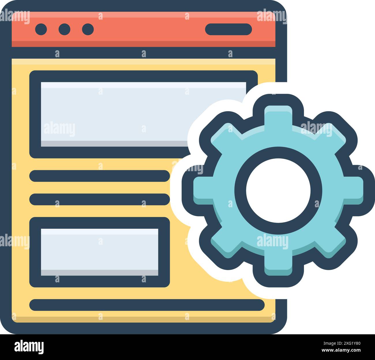 Installation update process Stock Vector Images - Alamy