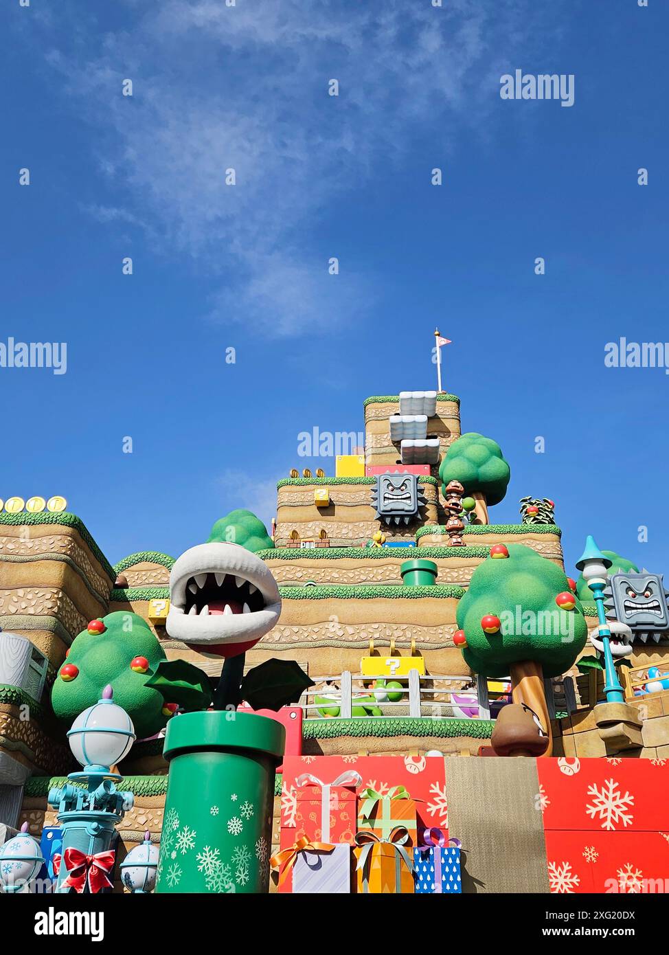 Osaka, Japan – Dec.11, 2023: Yoshi’s adventure ride at Super Nintendo World, an attraction area at Universal Studios Japan. Stock Photo