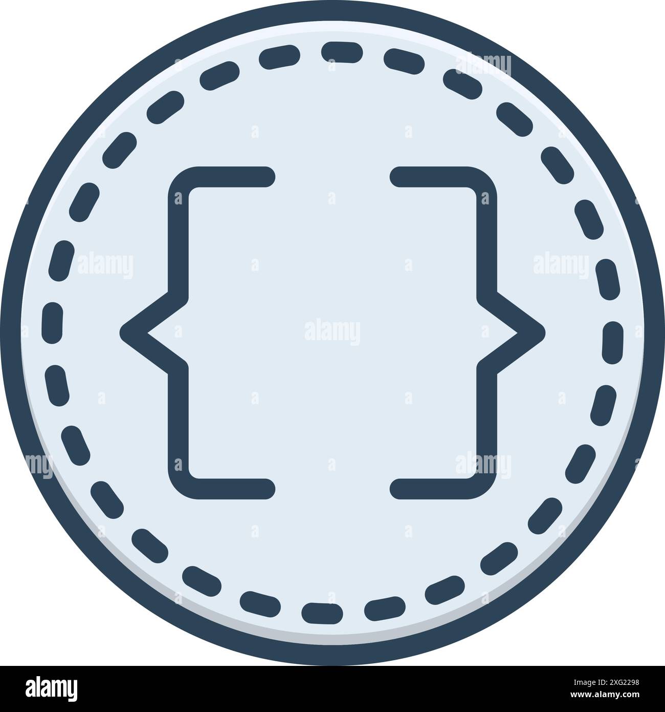 Icon for bracket,parentheses Stock Vector