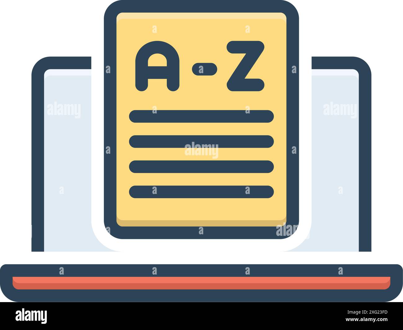 Icon for vocabulary,terminology Stock Vector Image & Art - Alamy