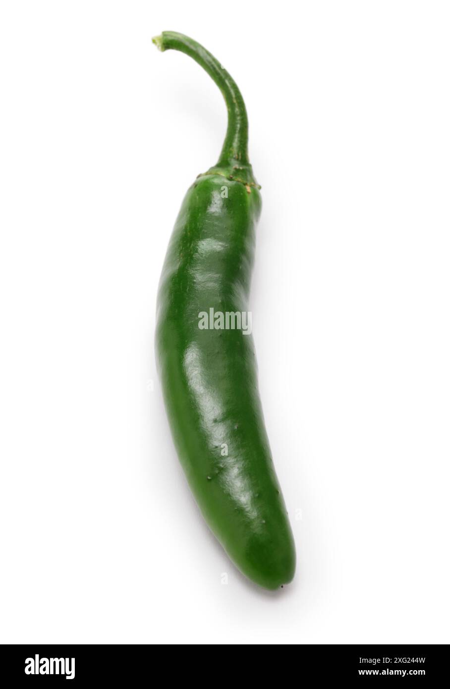 serrano peppers isolated on white background Stock Photo