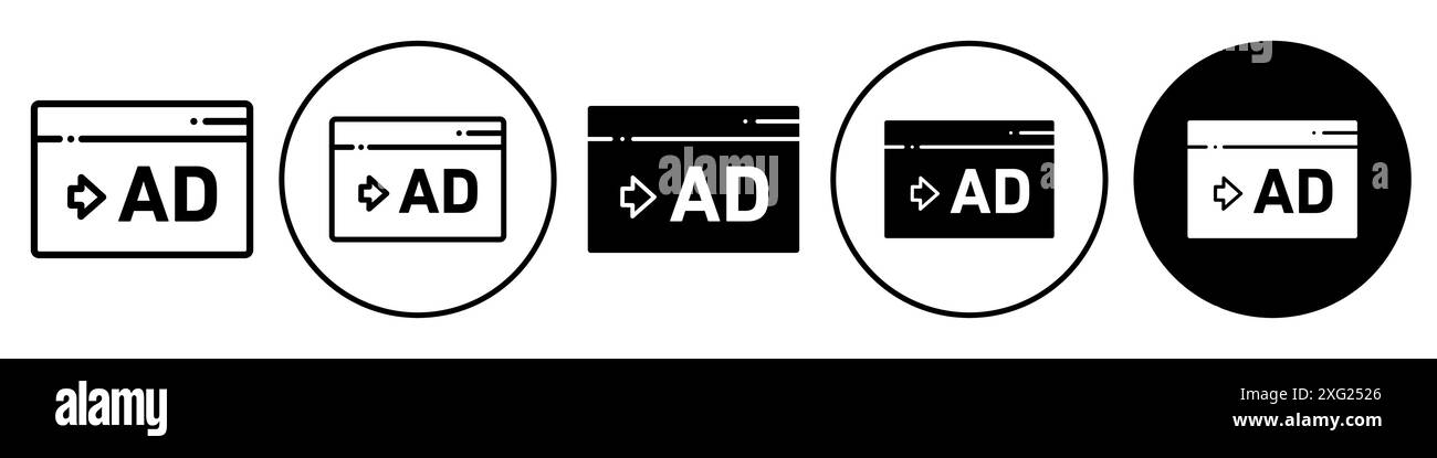 Ads Icon vector set collection for web vector set collection for app ui ...