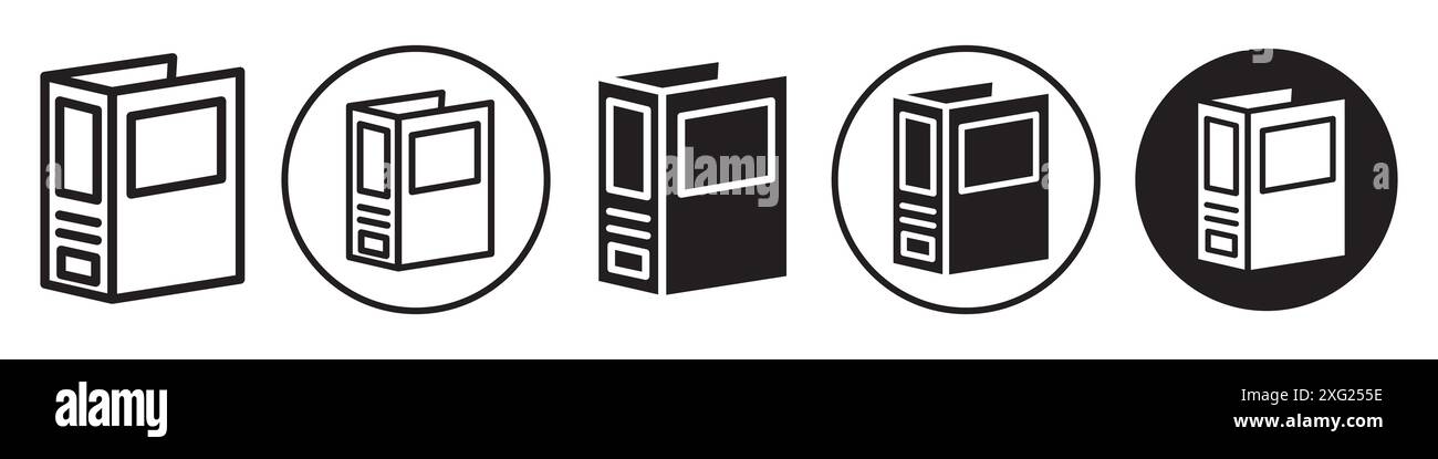 Binder Icon vector set collection for web vector set collection for app ui Stock Vector