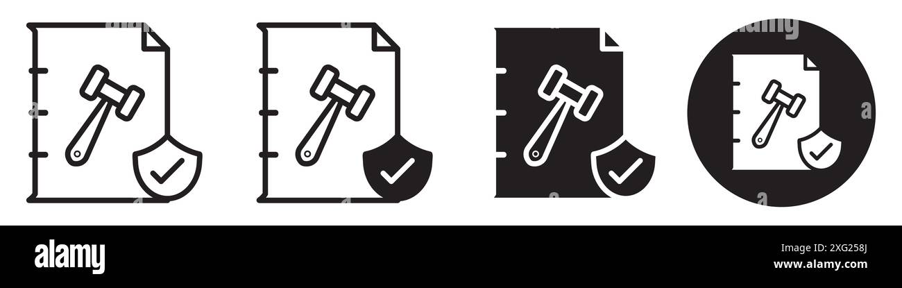 Code pof conduct glyph icon vector set collection for web vector set collection for app ui Stock Vector