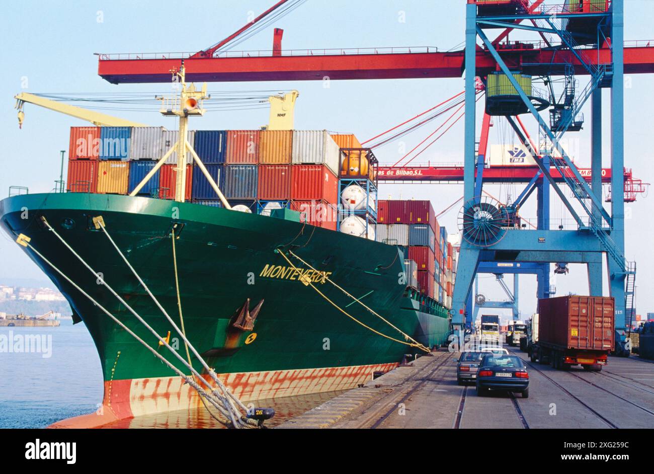 Spanish Container Ship Containership hi-res stock photography and images - Alamy