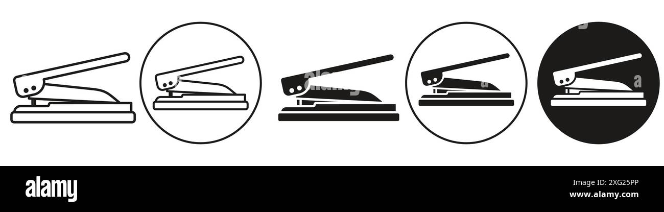 Hole Punch Icon vector set collection for web vector set collection for app ui Stock Vector
